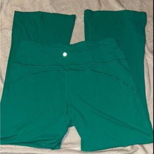 lululemon athletica Green Wide Leg Pants